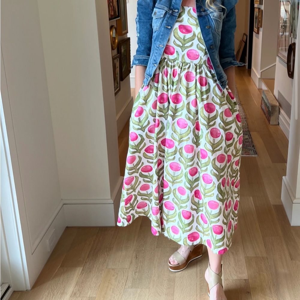 BROOKE WRIGHT PINK TULIP NANCY DRESS M/L